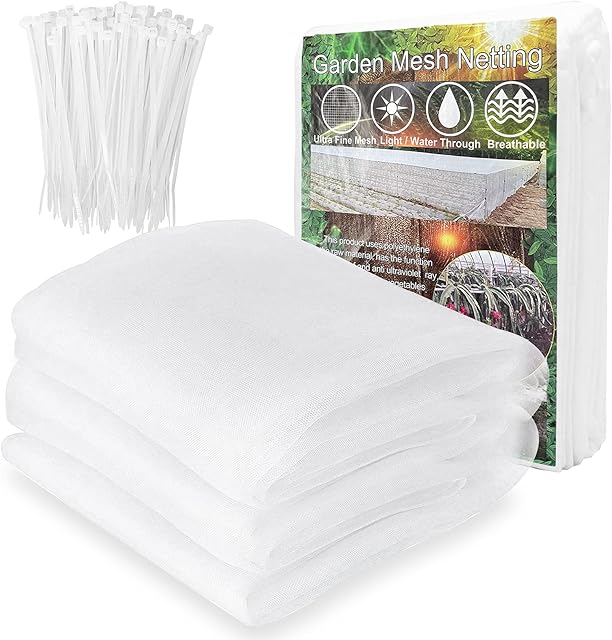 Garden Netting 2.5m x 7.5m Garden Vegetable Plant Protect Mesh Netting Grow Tunnel Fine Mesh