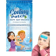 Cooling Patches - Instant Cooling Patches Hot Weather | Forehead Cool Pads, Portable Headache Patches, Health Care for Kids Adults