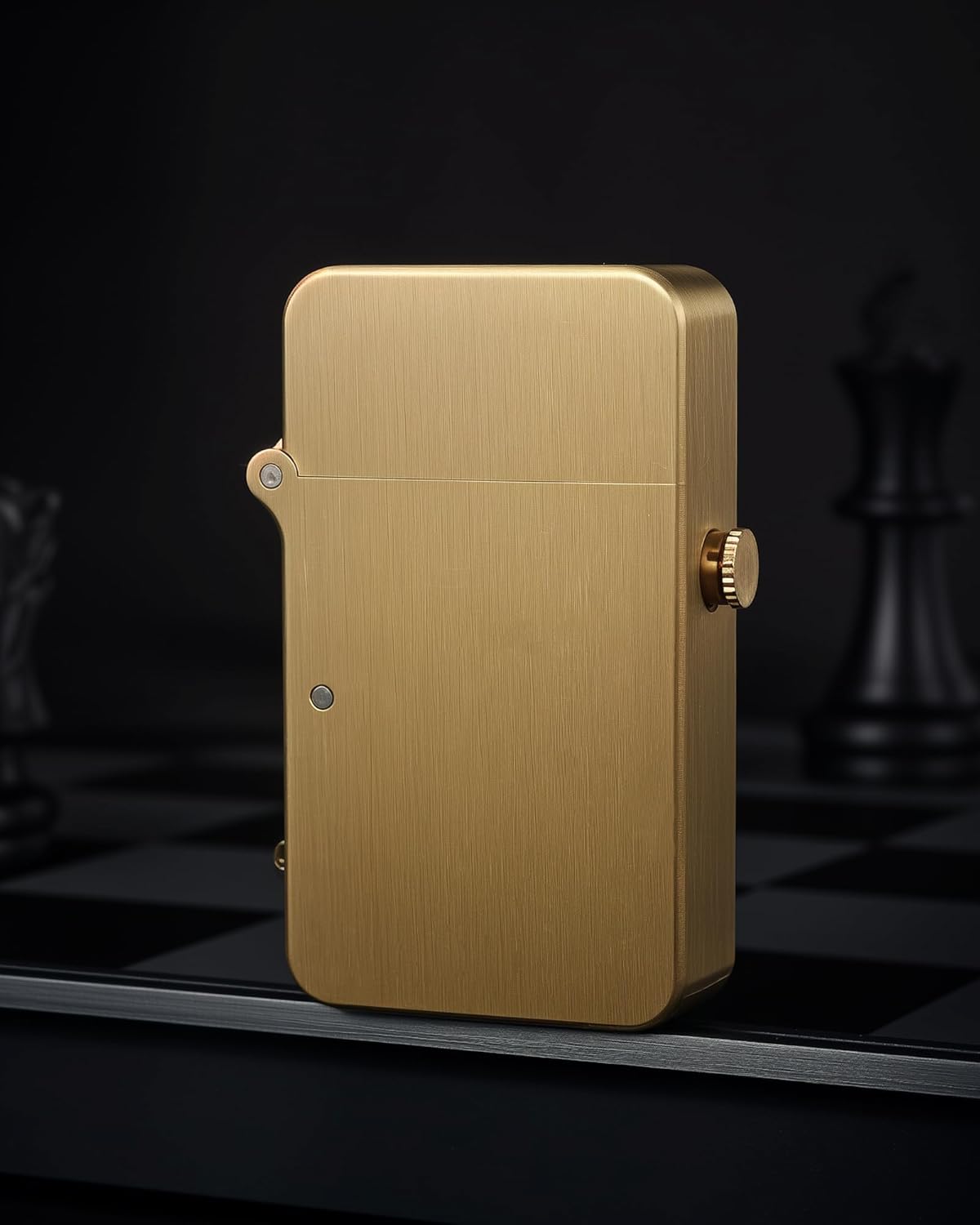 Unique Collectible Retro Mechanical Copper Kerosene Lighter, Refillable, Gear, Soft-Flame, Luxury, Men's Gift,Semi-Automatic Ignition Fluid Lighter, Thorens