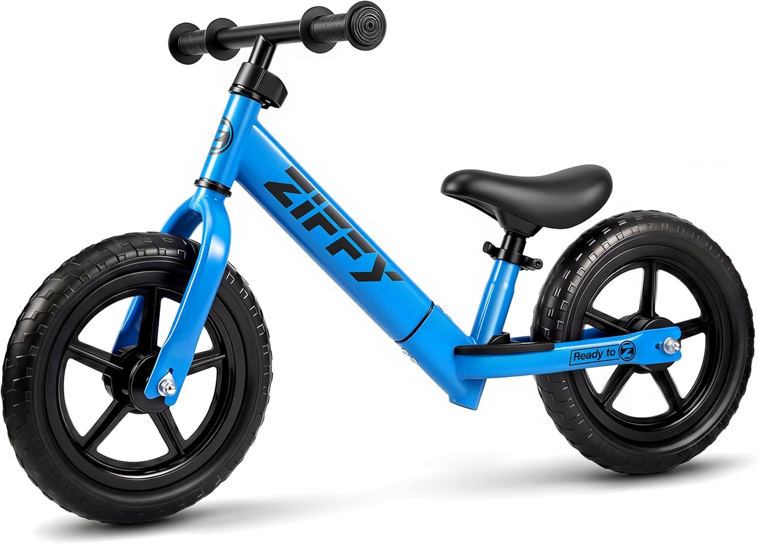 ZIFFY 12 Inch Toddler Balance Bike for 2-5 Years Old, No-Pedal Kids Balance Bike Toy, Lightweight Steel Frame, Sporty Outdoor Gift for Boys & Girls