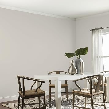 Glidden One Coat 1 gal. Swirling Smoke/Beige Eggshell Interior Paint with Primer