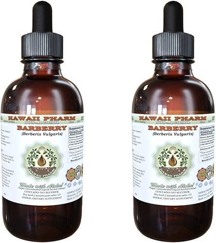 HawaiiPharm Extracto líquido sin alcohol de agracejo, agracejo orgánico (Berberis Vulgaris) Suplemento herbario natural de glicerita de corteza de disponible en Yaxa Colombia