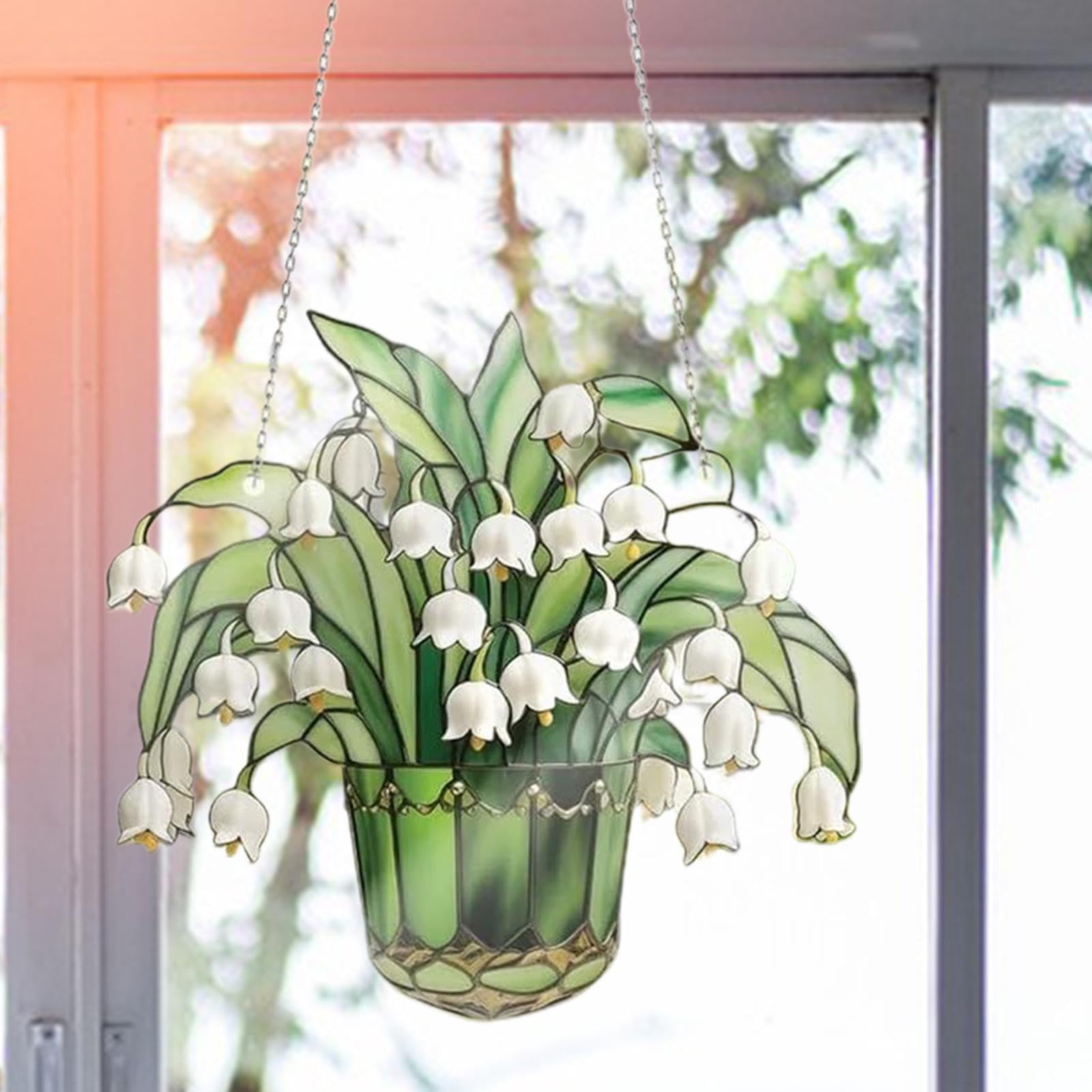 Attrappe Soleil Arbre De Vie En Vitrail Attrape-soleil Attrape-lumière Accrochage De Fenêtre Protection Charme Décoration De La Maison Arbre Du Monde - France Attrapé Soleil