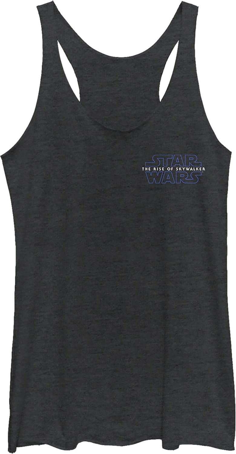 STAR WARS Women's Episode Ix Episode 9 Logo - Chest Tri-Blend Racerback Layering Tank