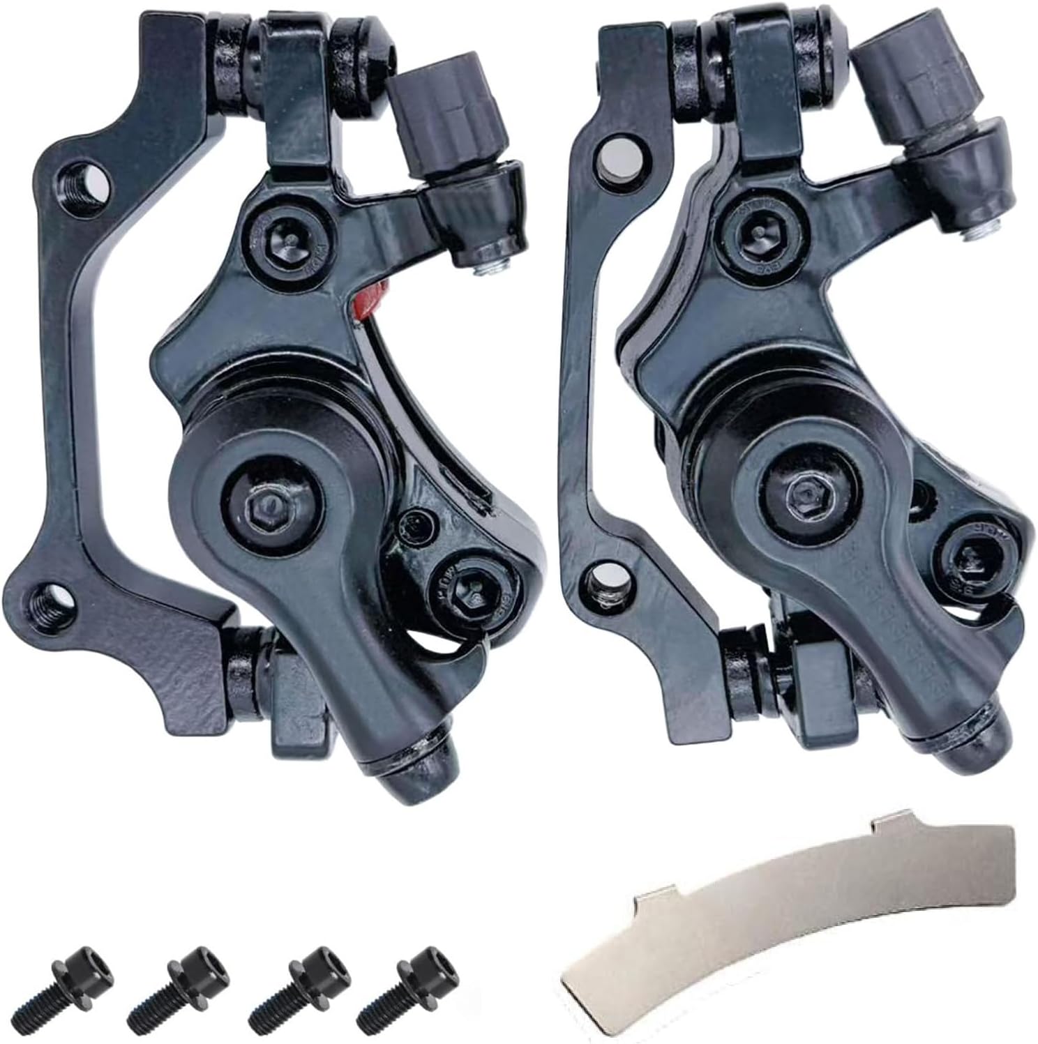 1 Pair Bike Mechanical Disc Brake Calipers,Universal Front and Rear Mechanical Disc Brake Calipers for Mountain Bikes,Folding Bikes,Road Bikes,e-Bike