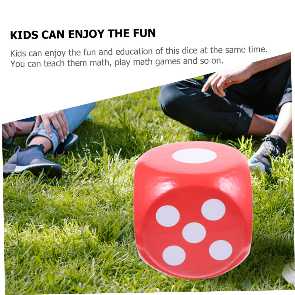 Dados Gigantes de Espuma para Juegos y Enseñanza, Accesorio Seguro y Creativo Bordes Redondeados, Adecuado para Actividades al Aire Libre y Aula