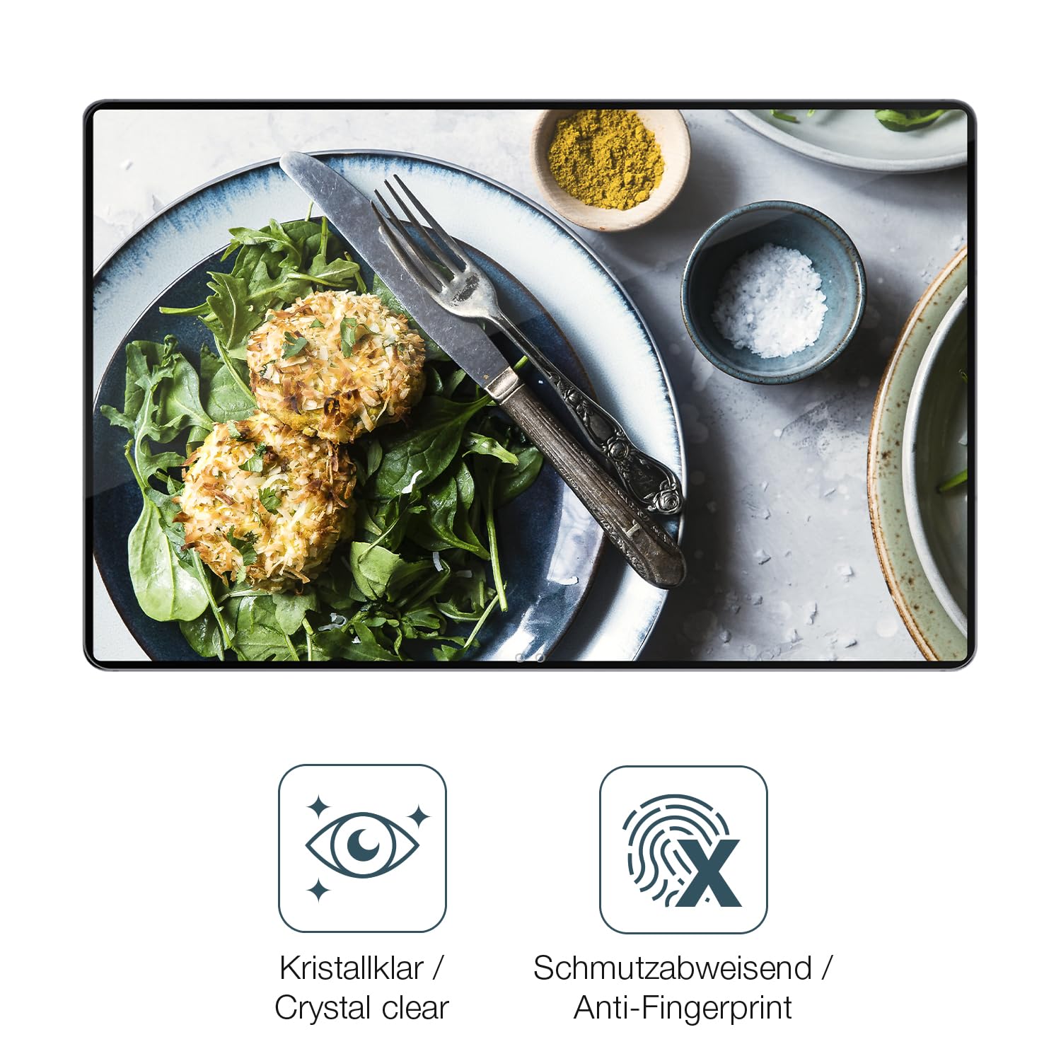 dipos I 2x Pellicola Protettiva compatibile con Samsung Galaxy Tab S10 Ultra 5G Protezione Vetro Flessibile 9H