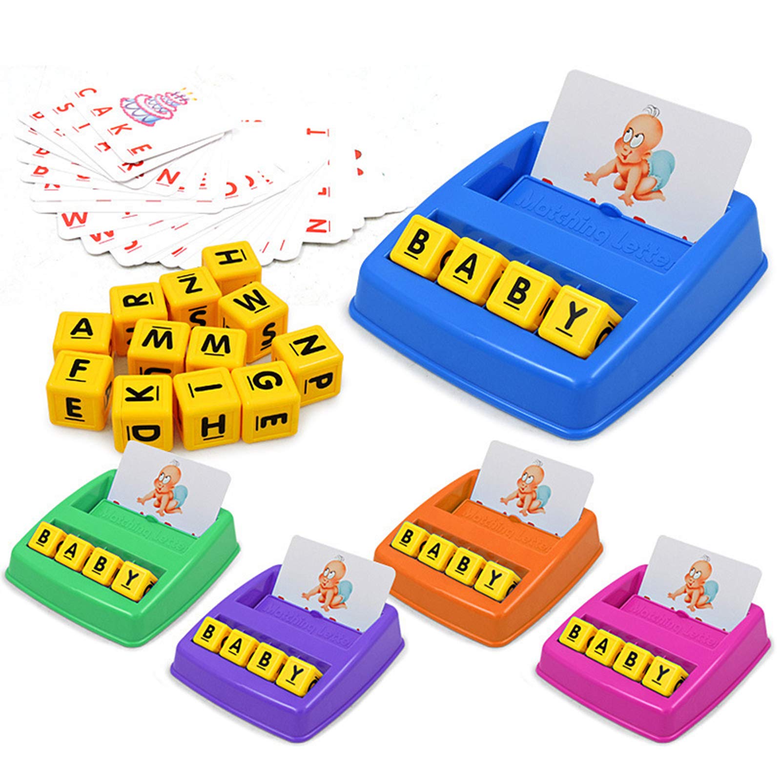 LEFUYAN Brinquedos educativos para jogo de letras, jogo de