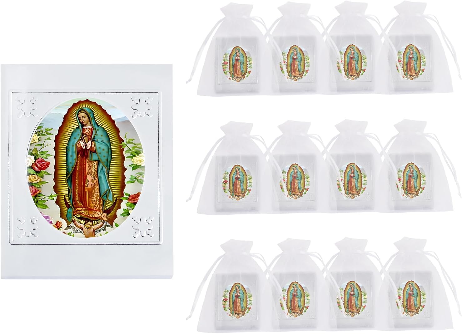 Rotel 12 Pcs Prayer Books Bulk for Baptism Wedding Quinceañeras Party Favors,Recuerdos Para Boda Bautizo 15 Años Quinceañeras En Español,Centros De Mesa Mi Primera Comunion Decoracion