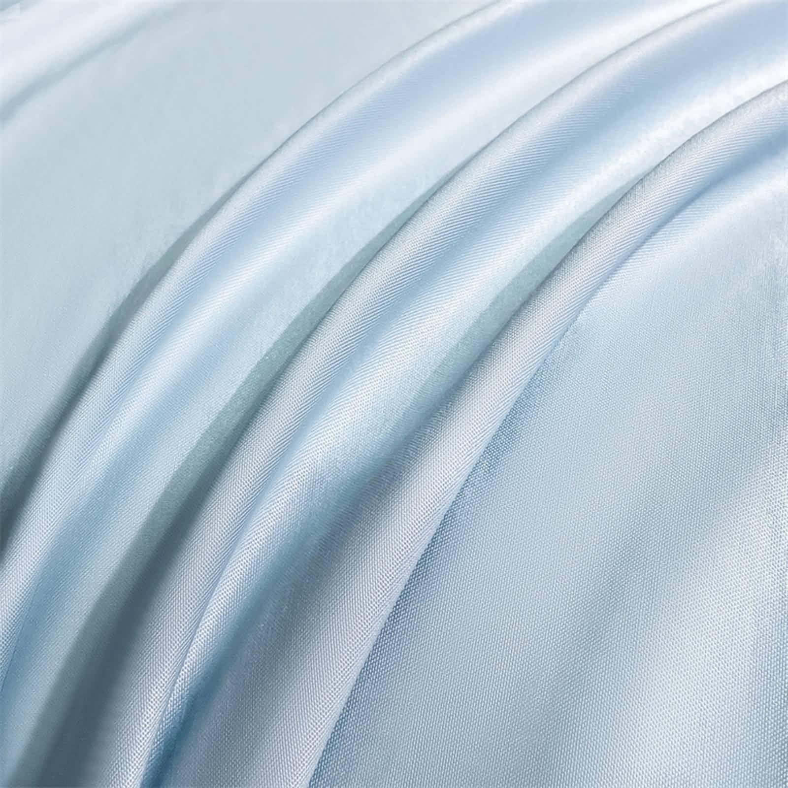 Elastisches Spannbetttuch Chemiefaser, Einfarbig, 120 x 200 cm, Spannlaken Hellblau