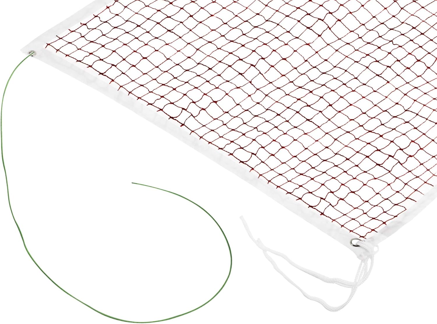 Badminton Replacement Net with Rope Cable Black Professional Universal 20ft Badminton Net for Garden Schoolyard Backyard Garden Outdoor Kids Adults School Home Gymnasium Gym Sport Supplies Accessories