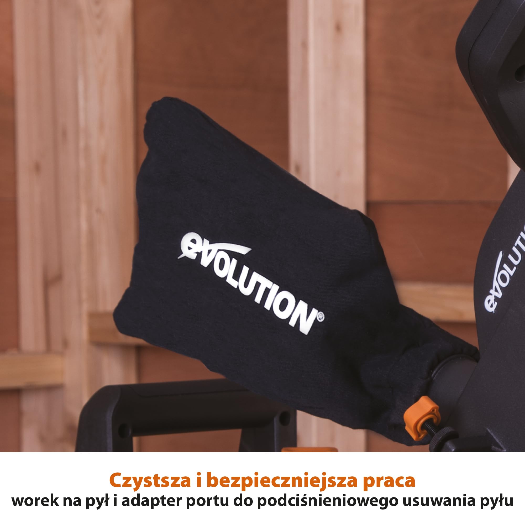 Evolution Power Tools Przesuwna ukośnica R185SMS+ 185 mm 230 V do cięcia drewna, metalu, plastiku