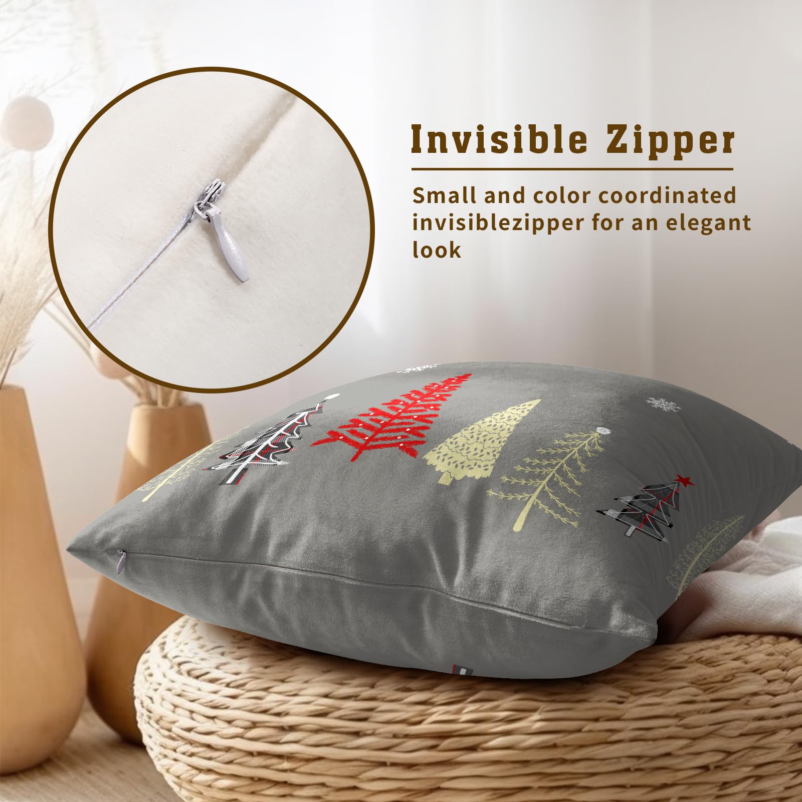 Set di 2 federe per cuscini natalizi 45x45 cm ... - Leroy Merlin