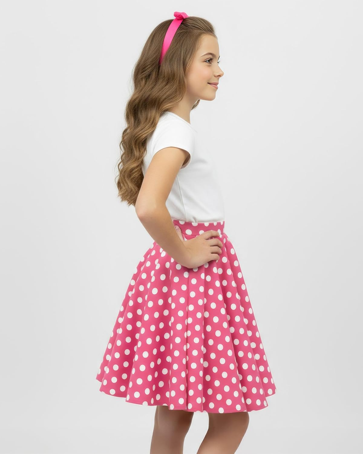 BlackButterfly Kids Vintage 50's Full Circle Girls Swing Skirt - Image 4