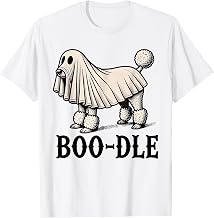 Funny Halloween Ghost Dog Poodle Boo-dle Dog Lover T-Shirt