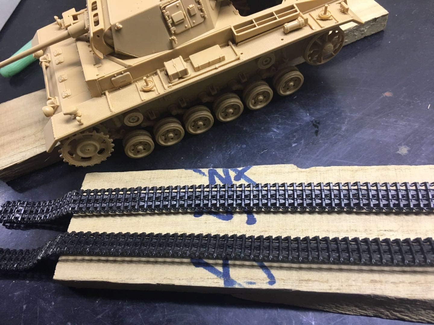 1/35 Workable Metal Type A Track Links: German Panzer III IV Tank StuG Nashorn Hummel Late Model Kit