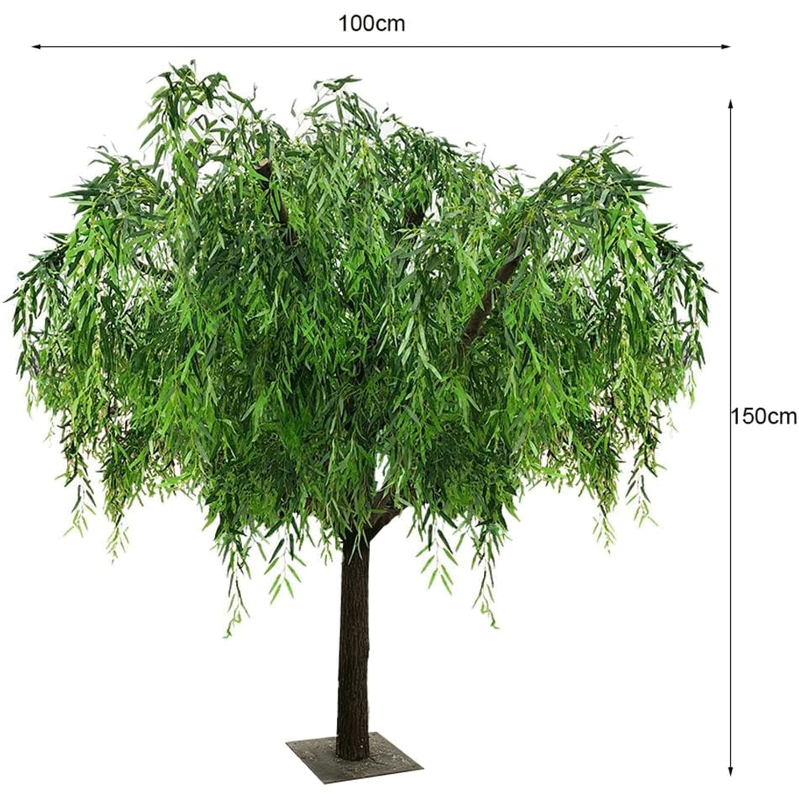 Albero artificiale alto 1,5 m, in finta seta, per la decorazione di