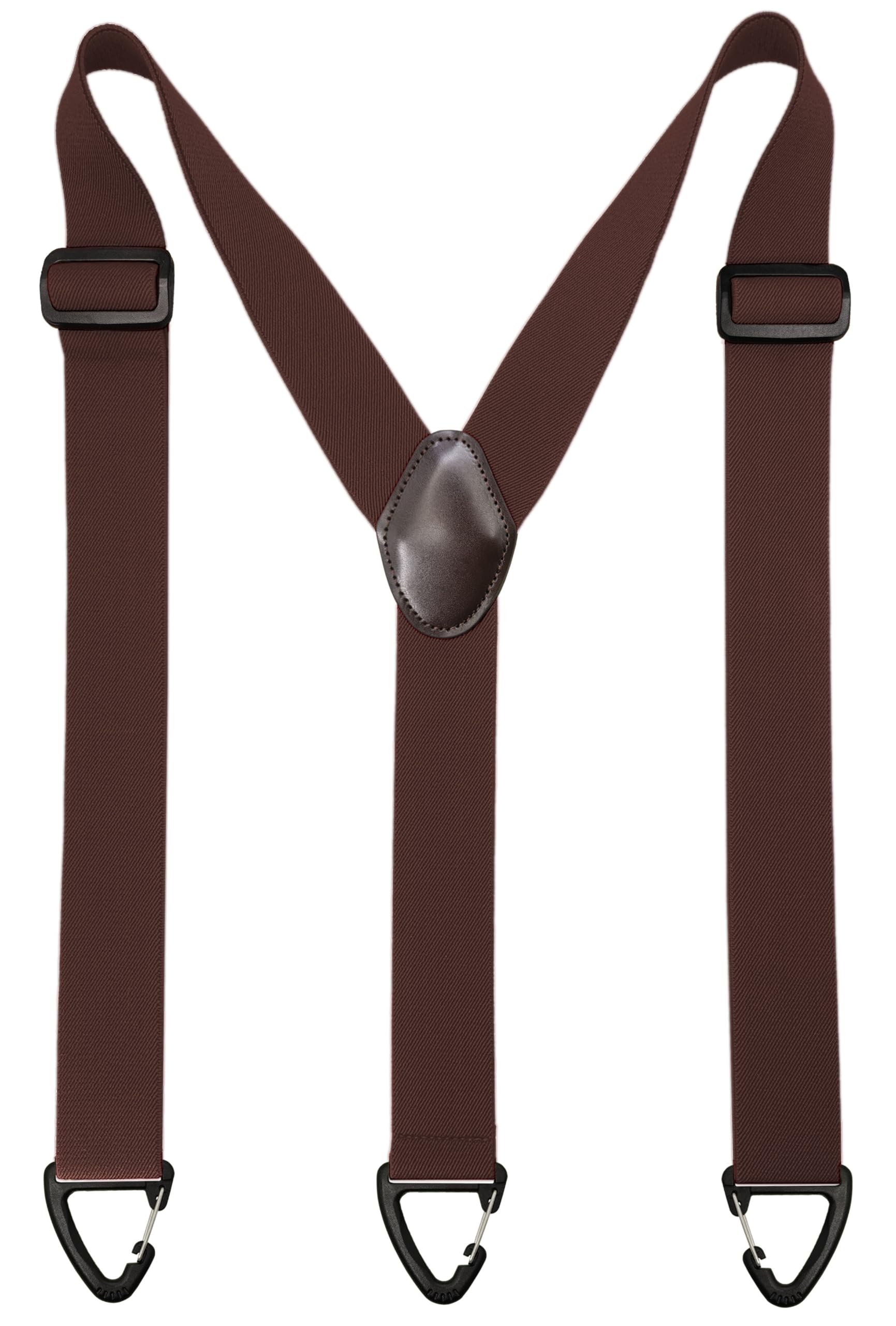 1.5 In Y Belt Loop Suspenders for Unisex Under Clothing with 3 Hooks.
