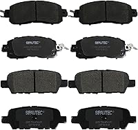 Vista 94 de Juego de pastillas de freno delanteras y traseras de 4 ruedas de repuesto de pastillas de freno de disco de cerámica para Nissan Pathfinder