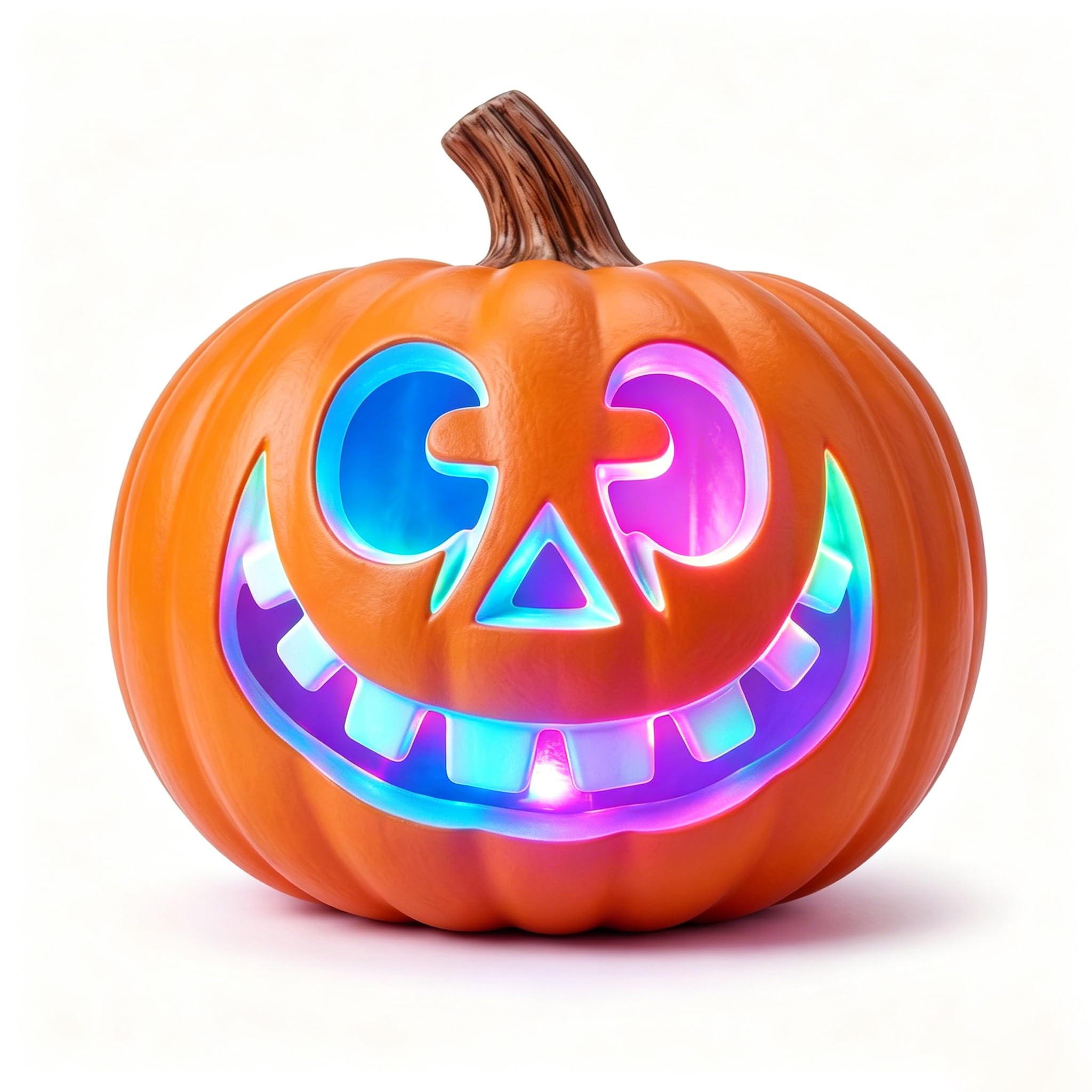 Lampe citrouille LED RVB 7 couleurs pour illuminer une fête d'Halloween