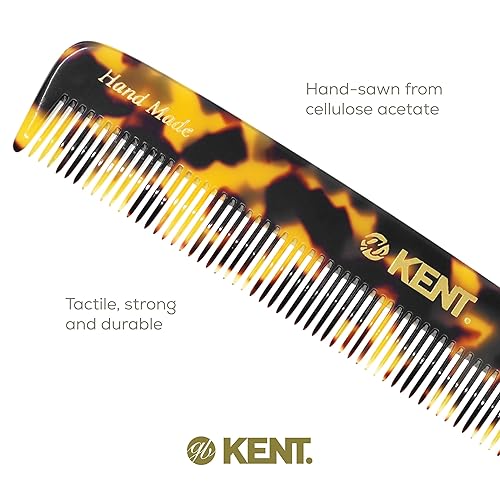 Miniatura 5 de Kent F3T TY - Peine de dientes finos  Peine para separar y alisar el cabello para hombres y mujeres, removedor de caspa, corte de sierra y pulido a