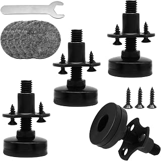 LALOFE Furniture Leveling Feet, 4 Pack, 3/8"-16 Thread, 2.2" Height