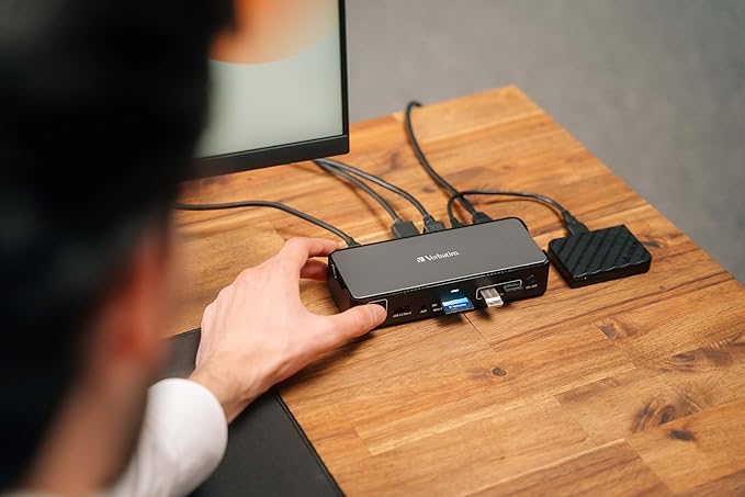 Docking Station USB-C Verbatim Pro 15 en 1 Hub Multipuerto HDMI 4K/8K miniatura 5
