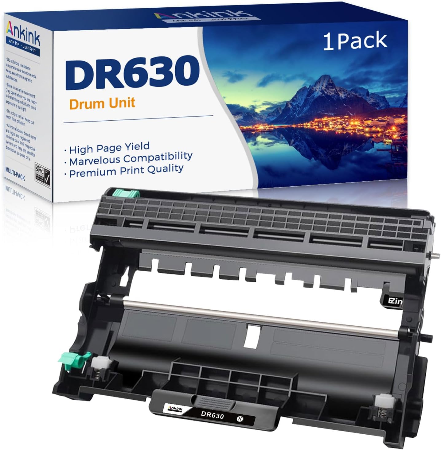 Ankink DR630 Compatible Drum Unit (Not Toner) Replacement for Brother DR-630 DR660 660 for MFC-L2700DW L2720DW L2740DW HL-L2300D L2320D L2340DW L2360DW L2380DW DCP-L2540DW Laser Printer,1 Pack