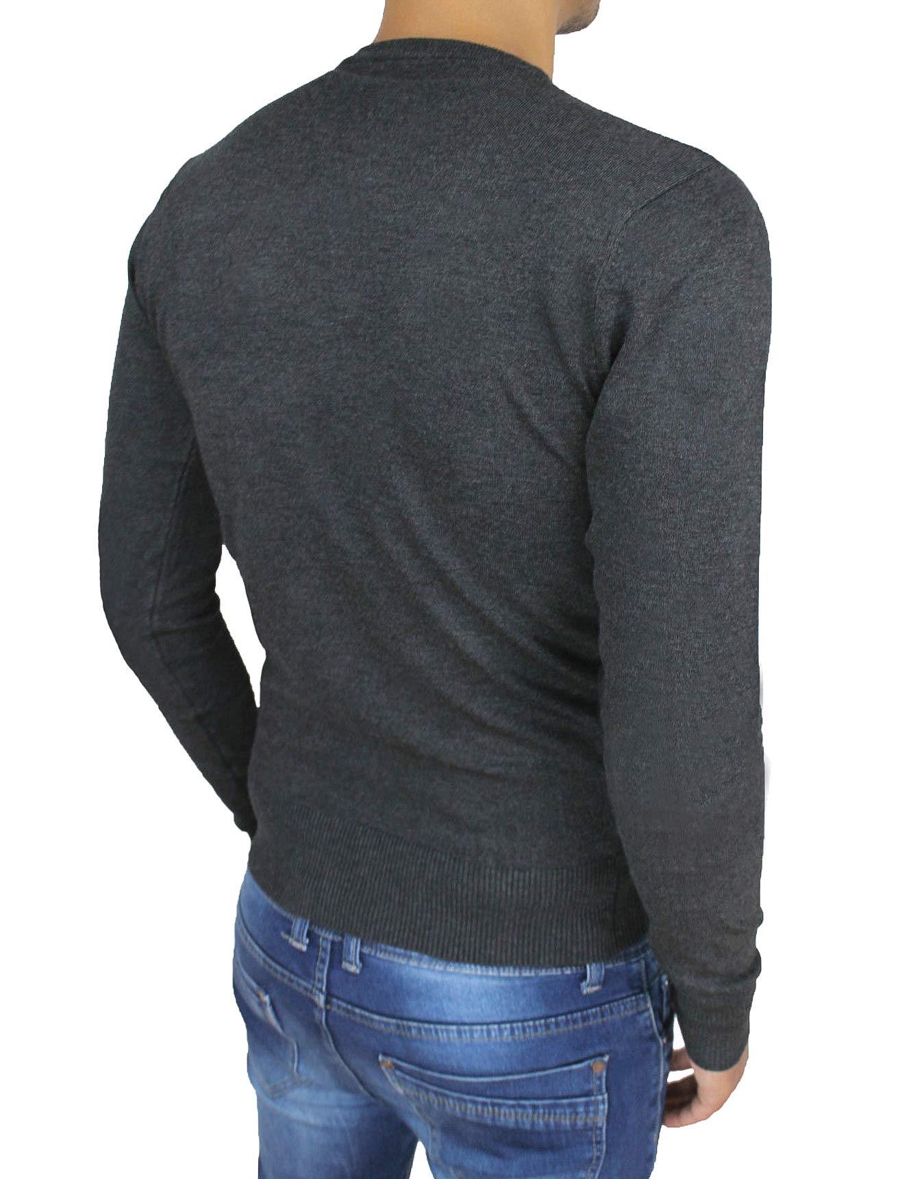 Evoga Maglione Pullover Uomo Slim Fit Casual Invernale Maglioncino Golf Girocollo Maglia