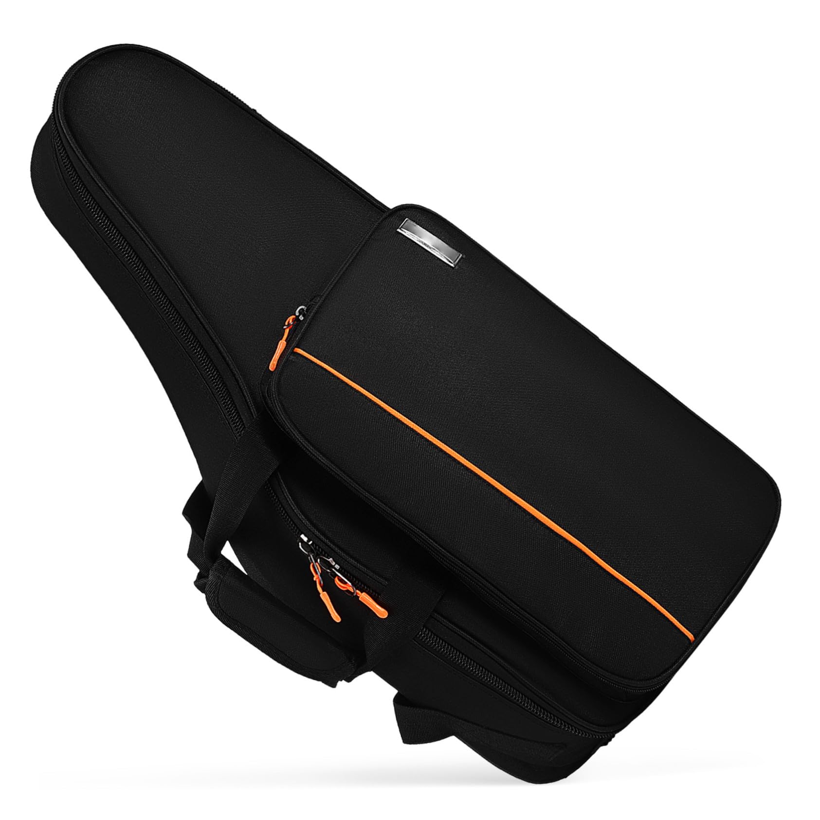 HANABASS Bolsa para Saxofón Alto Negra de Tela Oxford Engrosada, Mochila con Doble Correa Acolchada a Prueba de Golpes, Estuche Portátil para Transporte y Protección en Conciertos