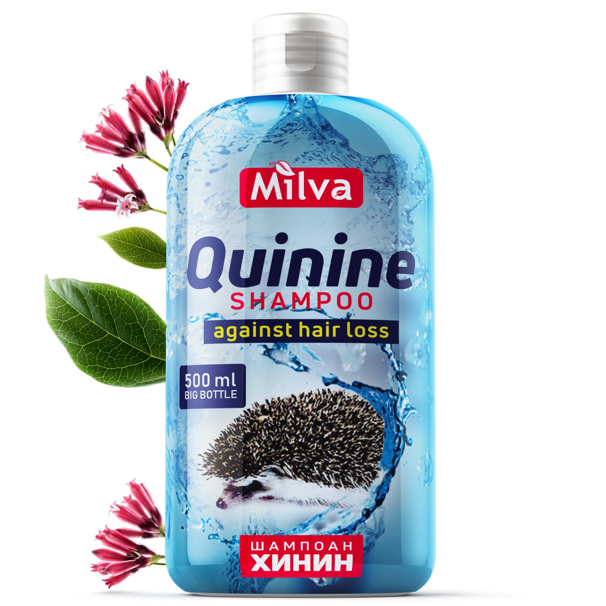 Hair Growth Shampoo with Natural Quinine Extract - 500ml Thickening Treatment for Fine & Thinning Hair - Strengthening Anti-Hair Loss Shampoo for Women and Men that Nourishes Scalp and Follicles