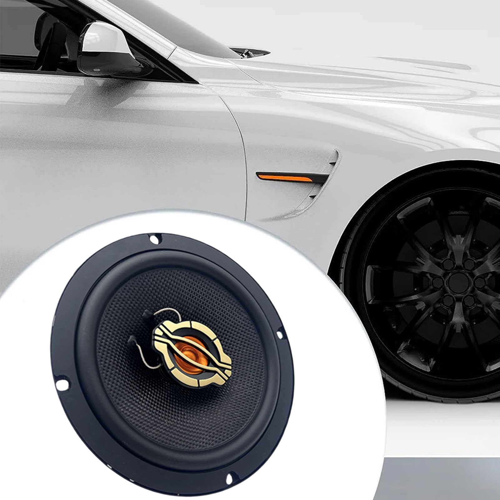 Altavoz coaxial para vehículo de 6.5 pulgadas, estéreo ligero