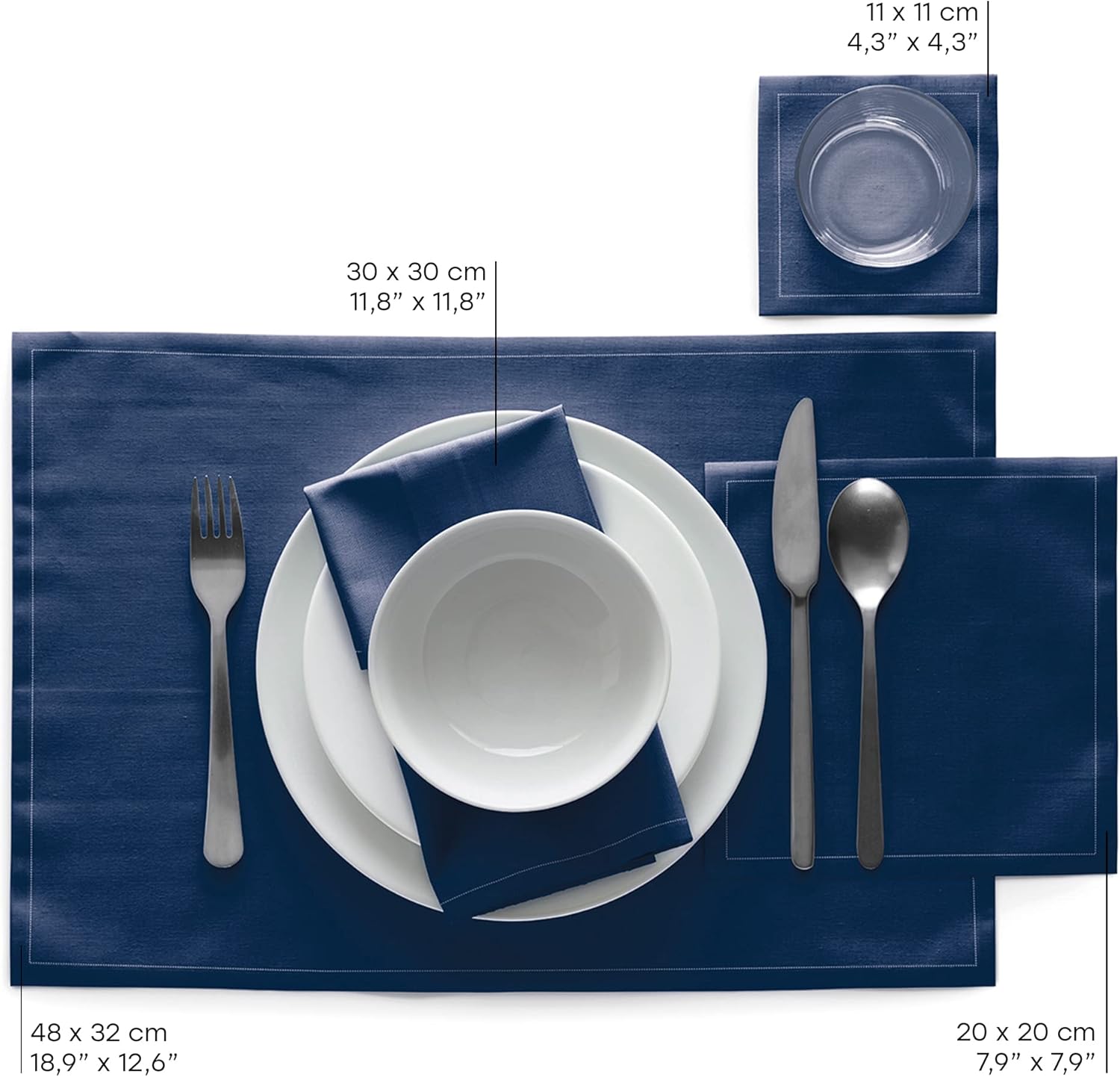 Cotton Dinner Napkin - 12.6 x 12.6 in - 12 units per roll - Coral