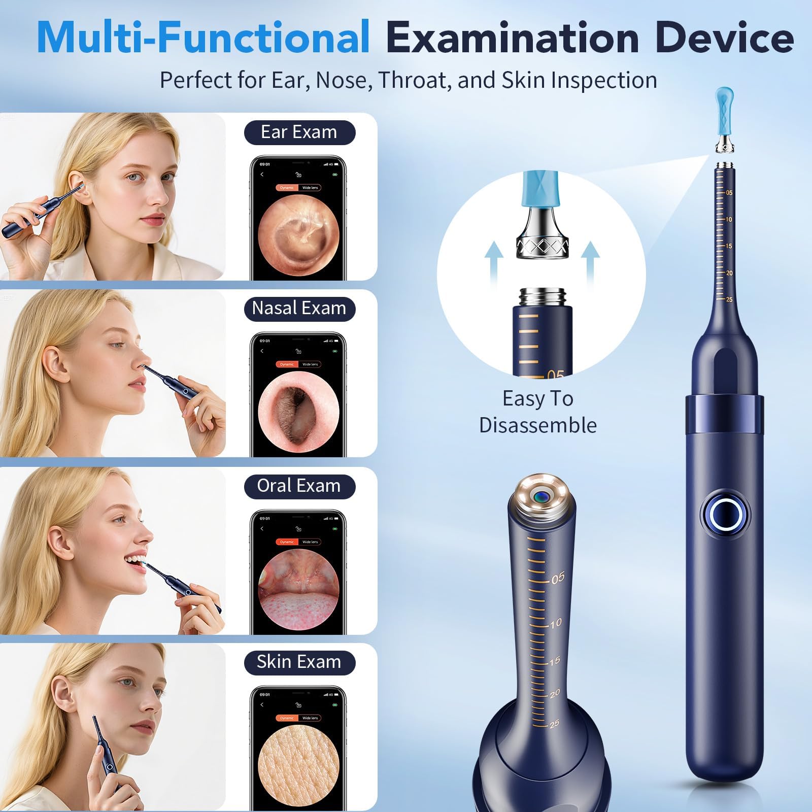 Ear Wax Removal, Ear Cleaner with Camera 1296P HD,Visual Ear Cleaner with 6 LED Lights and Flexible Tip,Safe Ear Wax Removal Kit with Camera,Ear Cleaning Tool Gifts for Home Use — Amazon image 6