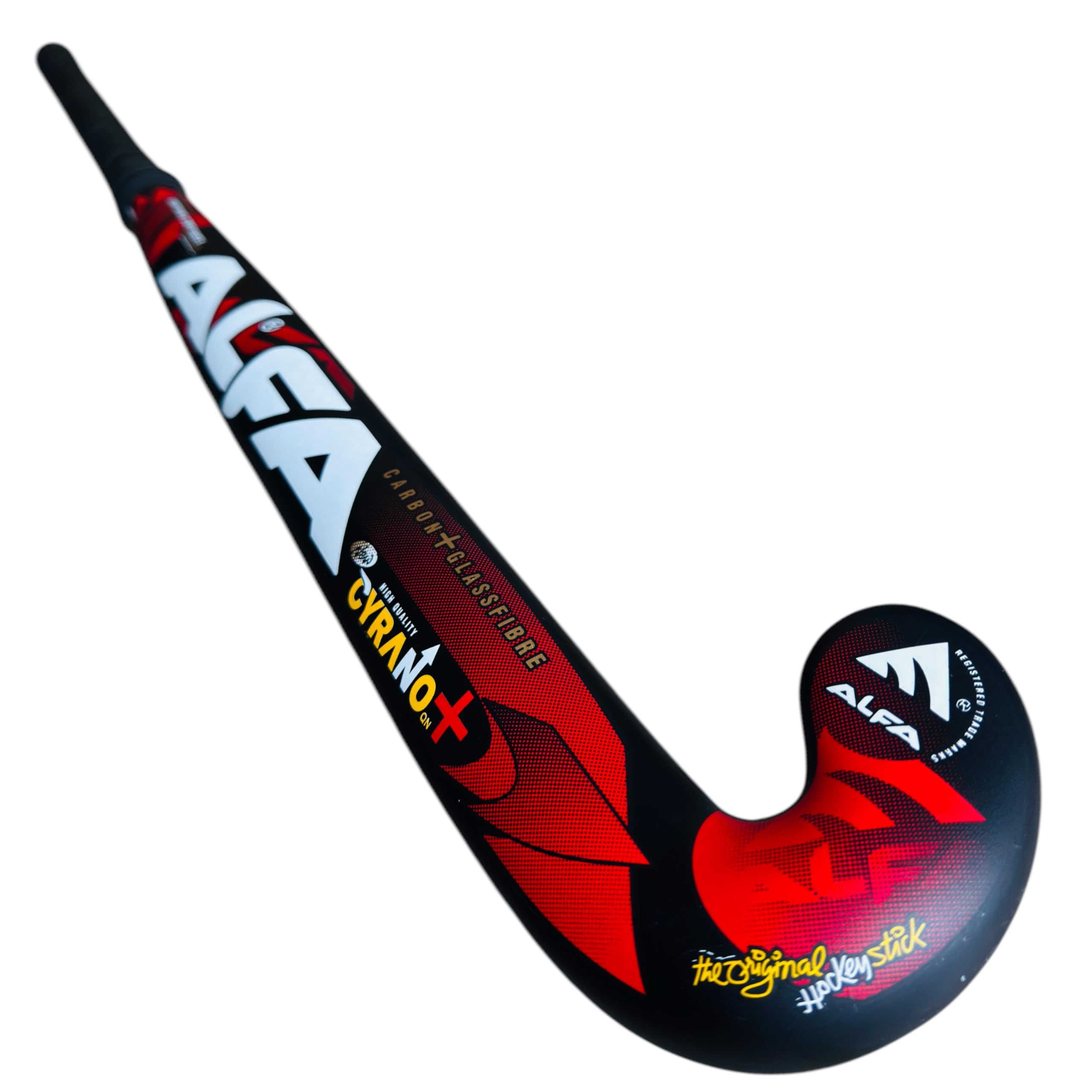 A L F A CYRANO Glass Fibre Painted Hockey Stick (37 INCHES)