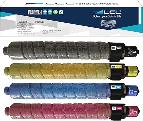 LCL Cartucho de tóner de repuesto compatible para Ricoh 841578 841423 841422 841421 MP C3001 MPC3001 MP C3501 MPC3501 LD630 LD635 C9130 C9135