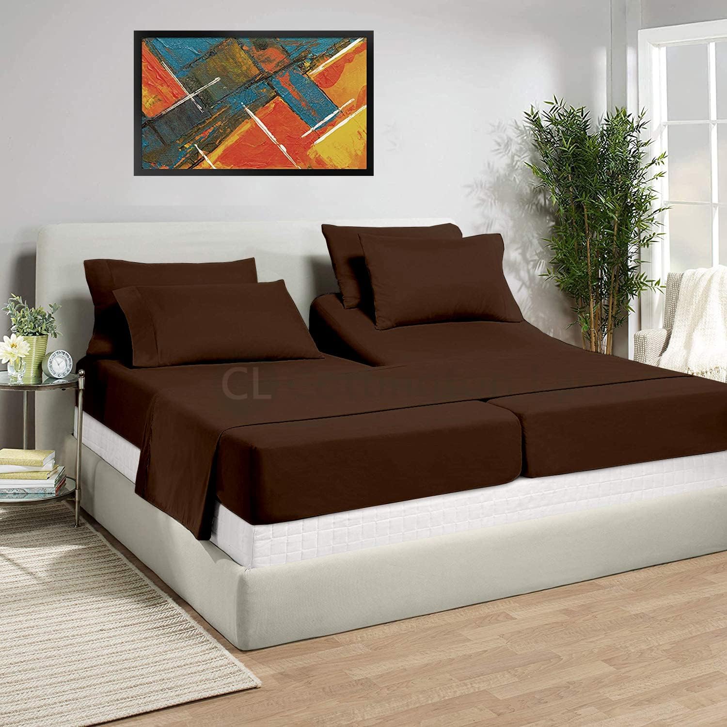 Split California King Sheets Sets for Adjustable Beds 100