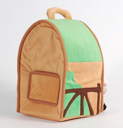 Miniatura 3 de Casa de granja con animales de felpa - Cinco (5) animales de granja de peluche (caballo, cordero, vaca, cerdo, caballo gris) en casa de granja