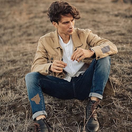 Miniatura 10 de 12 parches de tela de alta calidad, pegamento fuerte, kit de decoración de reparación 100% algodón, tamaño 3 x 4-14 pulgadas (3.0in x 4.1in)