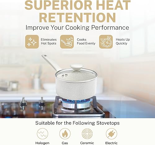 Miniatura 5 de Granitestone Juego de 20 ollas y sartenes antiadherentes con vaporizador, utensilios de cocina y protectores de almohadilla, asas que se mantienen