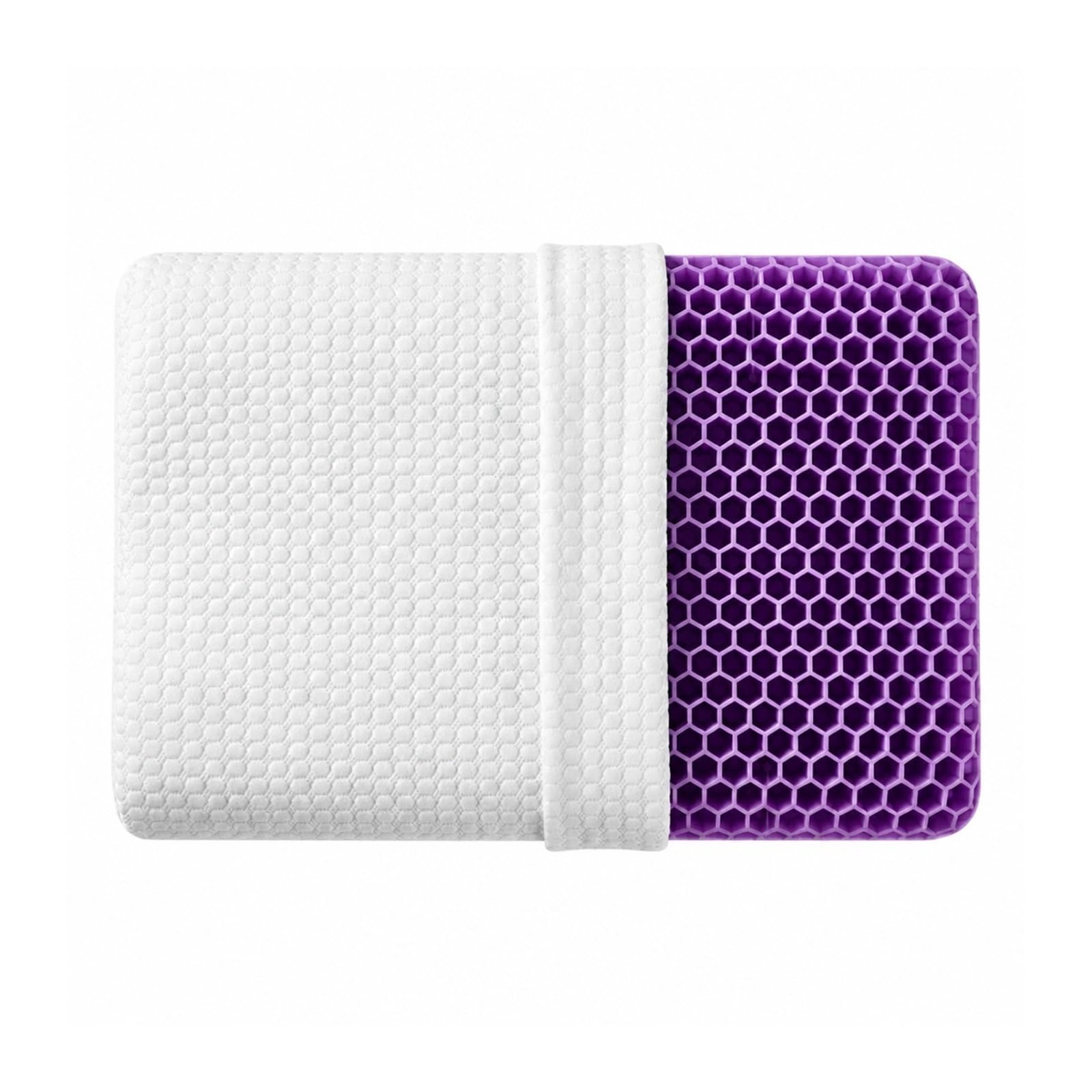 AMRTTWY Honeycomb Pillow, TPE Pectin Pillow Ergonomic Curve Cervical Neck Support,Gel Cushion