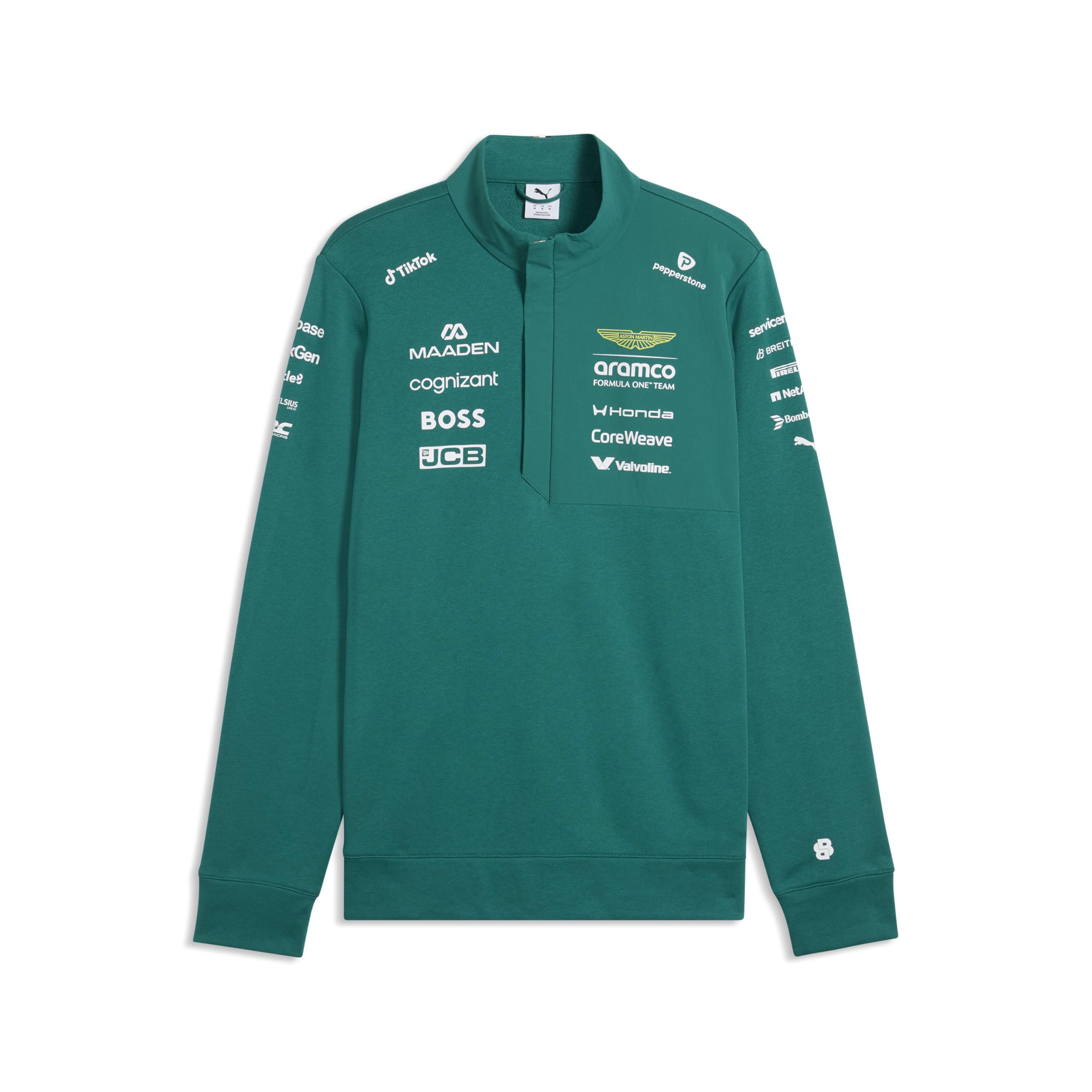 PUMA Aston Martin F1 2026 Men's Team 1/2 Zip Jumper - Green - XS