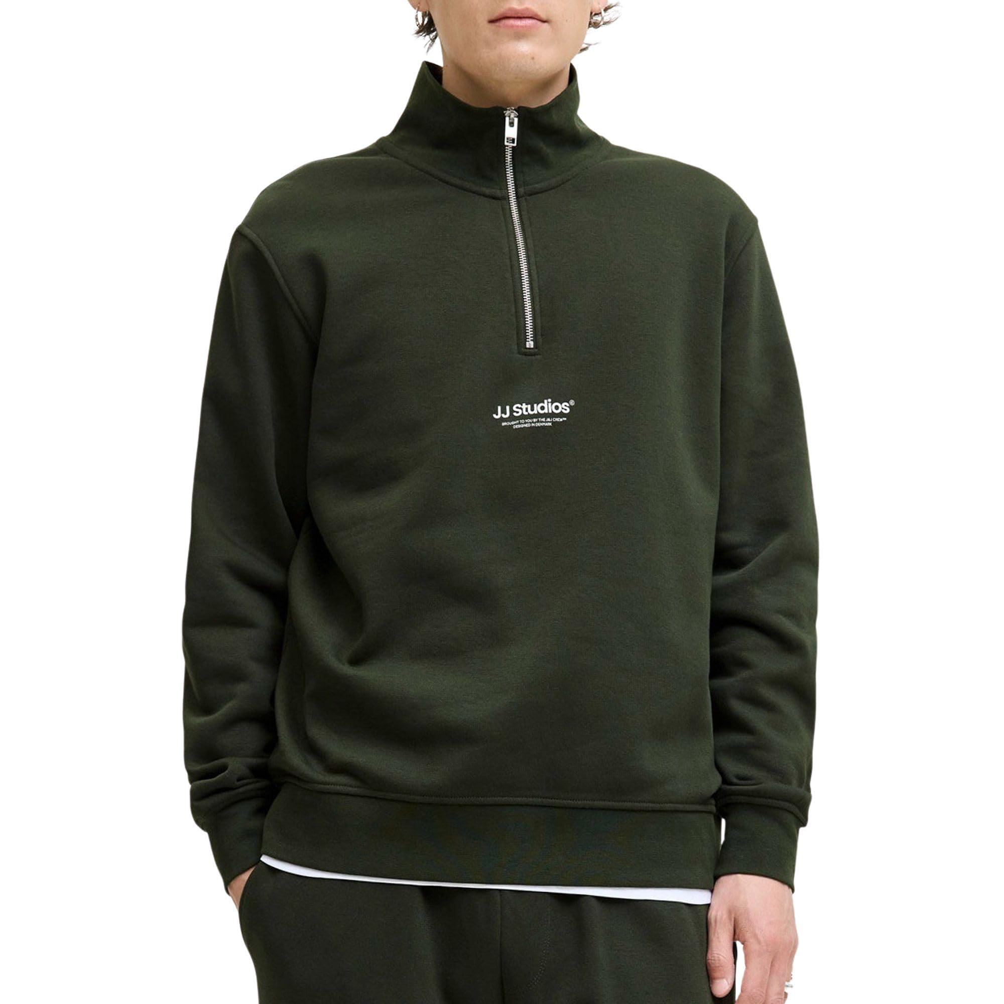 JACK & JONES Mens 1/4 Quarter Zip Sweatshirt