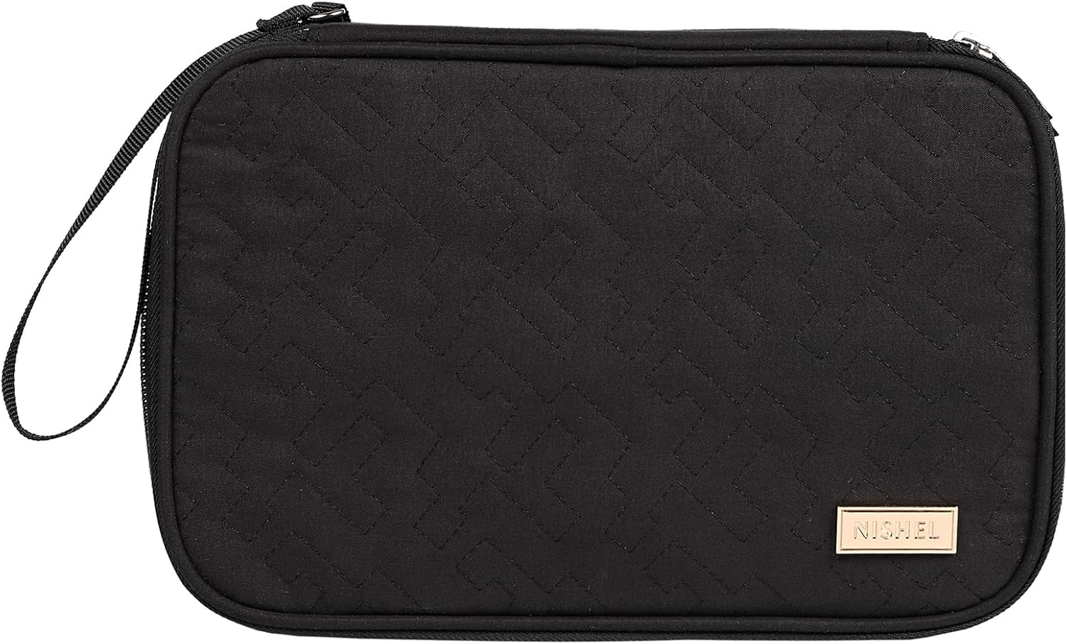 NISHEL Travel Cord Organizer Case, Double Layers Tech Electronic Bag, Essentials for Charger, Cable, Phone, Flash drive, Large, Black - Image 8