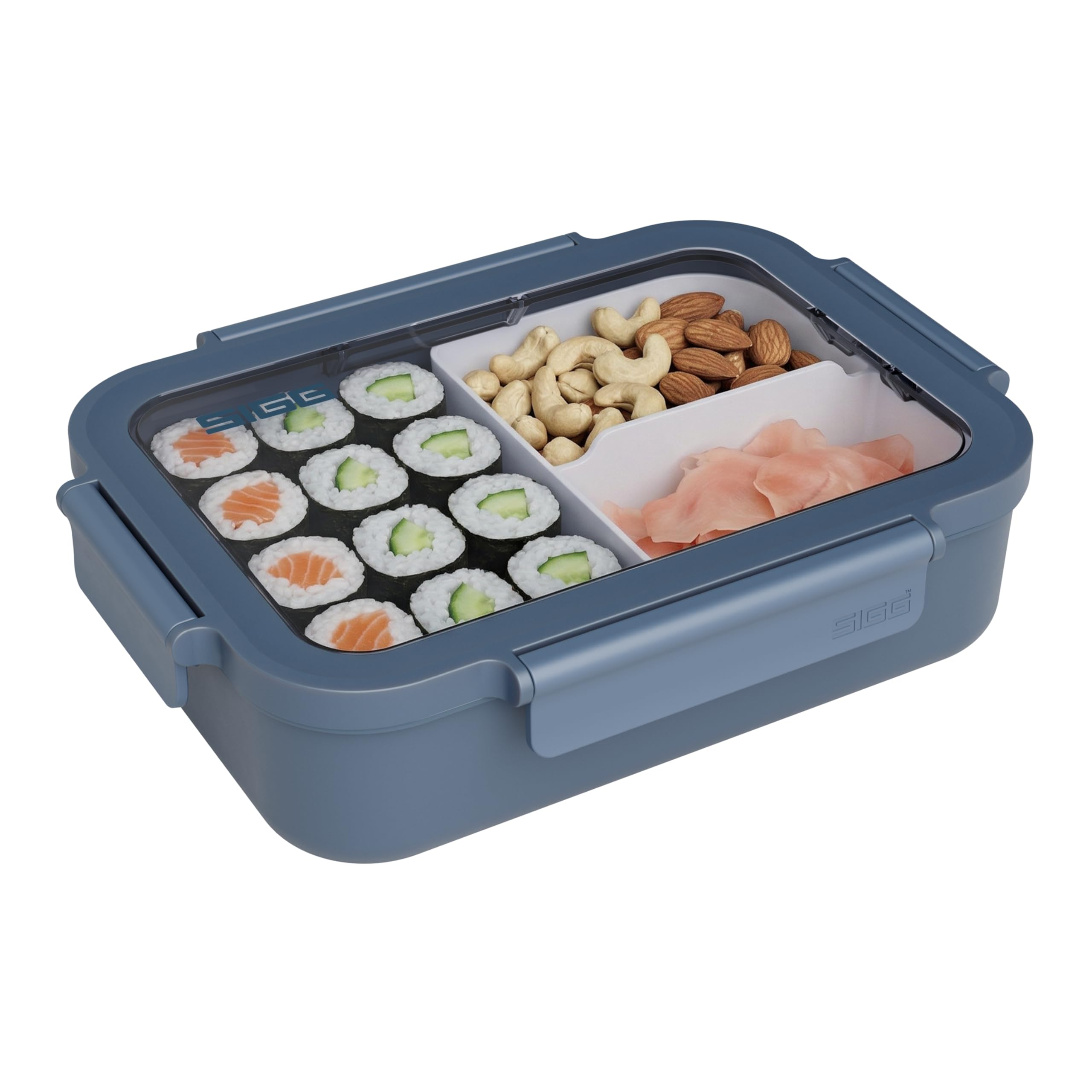 Sigg - NIMO Lunchbox L - Auslaufsicher - Trenner - Mikrowellen- & Spülmaschinengeeignet - BPA-frei - Leicht - Swiss Design - Für Arbeit & Schule - 1.3 L