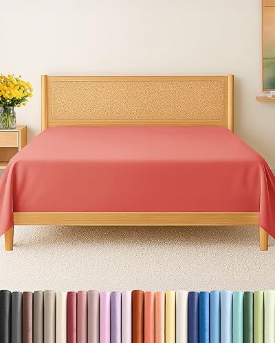 Miniatura 59 de Sábana encimera de bolsillo profundo, más suave que el algodón egipcio, 1 sábana encimera para colchón tamaño matrimonial 01-Blanco