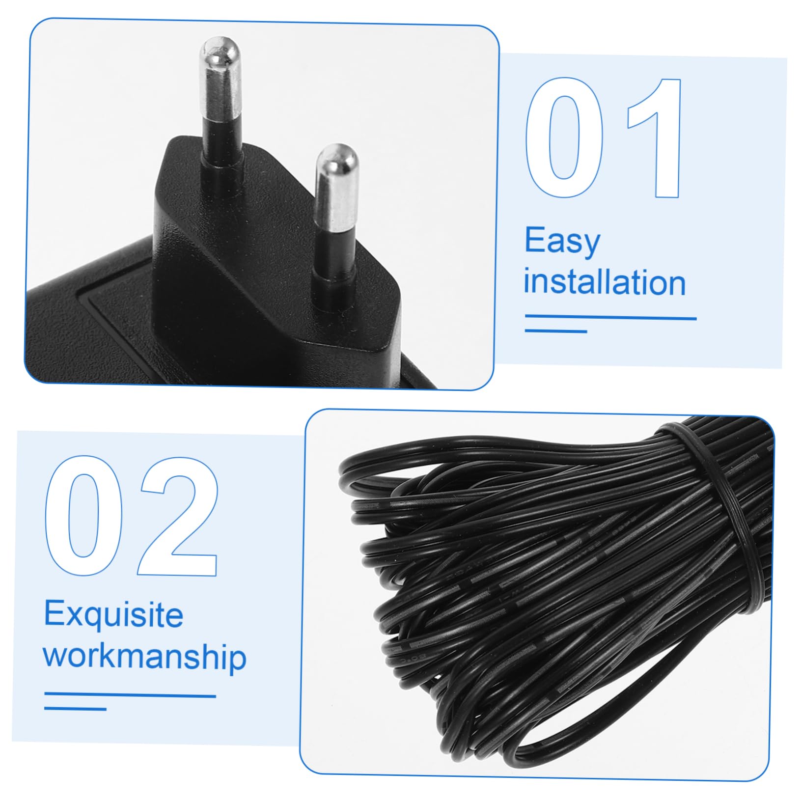 500mah Adaptador de Corriente Negro para 24v Timbre Blink