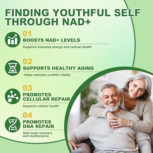 Miniatura 4 de Ribosida de nicotinamida 900 mg con resveratrol y quercetina, suplemento NMN alternativa para antienvejecimiento, energía - 100 cápsulas