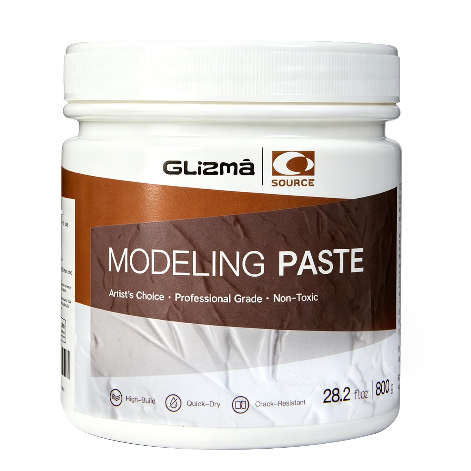 Modeling Paste 28.2 oz /800 g, High-Density Paste for Textured Art and Acrylic Painting, Ideal for Canvas Art, DIY Projects, and 3D Effects