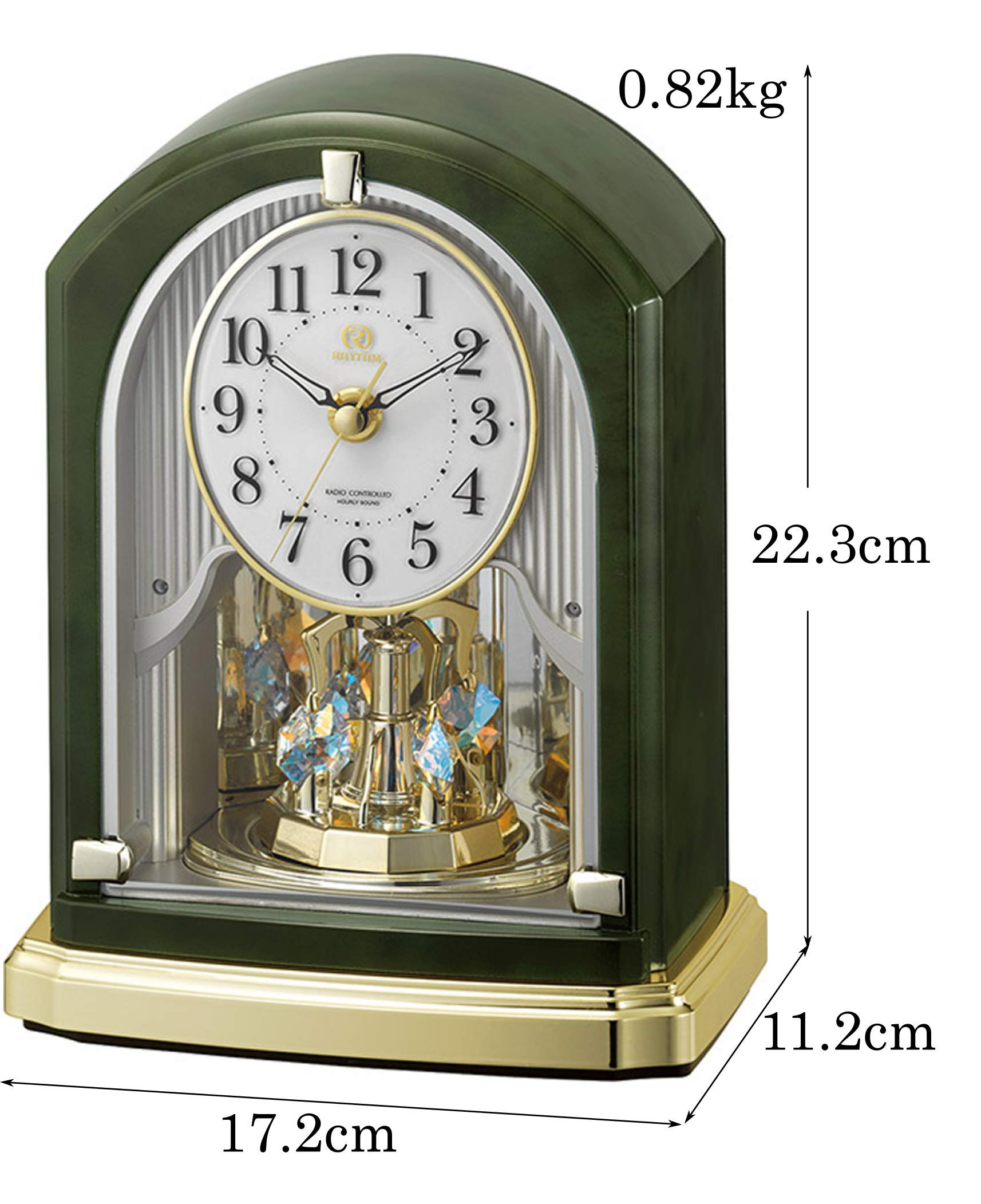 emuair 電波時計 オーロラサウンド 12曲 掛け時計 からくり時計 28曲の選べるオーロラサウンド | きつつき